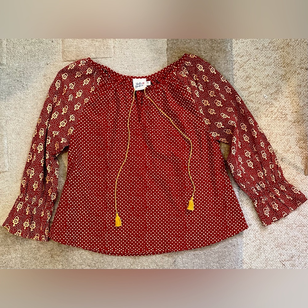 Mata Traders Bohemian Blouse Size XS